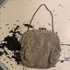 Vintage Mesh Crystal Purse